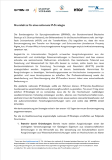 Grundsätze für eine nationale IP-Strategie